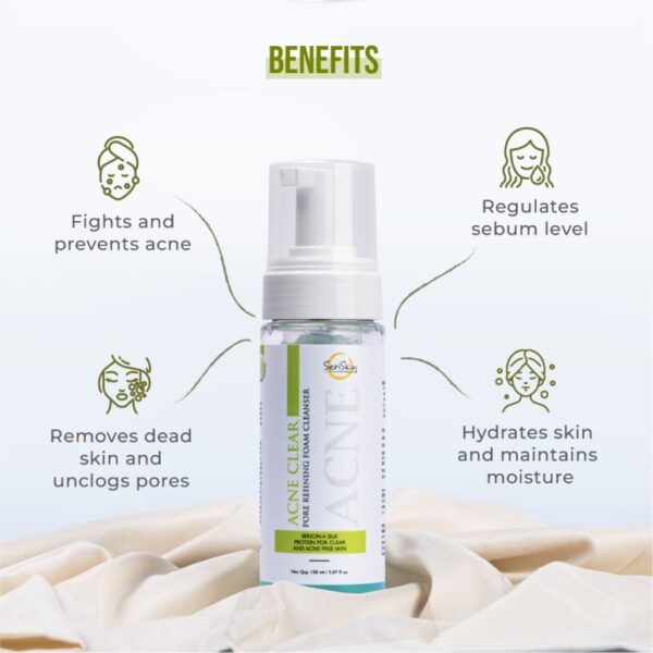 Seriskin Acne Clear Pore Refining Foam Cleanser - Image 5
